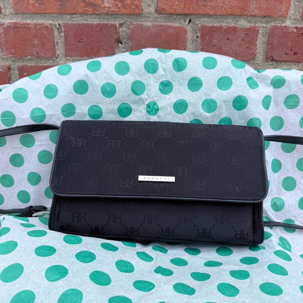 Rosetti Black Clutch Sleek Minimalist Design